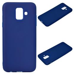 Candy Soft Silicone Protective Phone Case for Samsung Galaxy A6 (2018) - Dark Blue