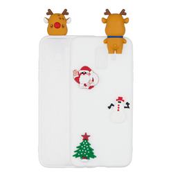 White Elk Christmas Xmax Soft 3D Silicone Case for Samsung Galaxy A6 (2018)