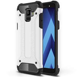 King Kong Armor Premium Shockproof Dual Layer Rugged Hard Cover for Samsung Galaxy A6 (2018) - White
