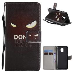 Angry Eyes PU Leather Wallet Case for Samsung Galaxy A6 (2018)
