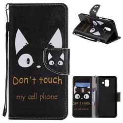 Cat Ears PU Leather Wallet Case for Samsung Galaxy A6 (2018)