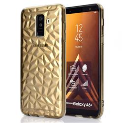 Diamond Pattern Shining Soft TPU Phone Back Cover for Samsung Galaxy A6 Plus (2018) - Gray