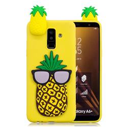 Big Pineapple Soft 3D Climbing Doll Soft Case for Samsung Galaxy A6 Plus (2018)