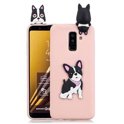 Cute Dog Soft 3D Climbing Doll Soft Case for Samsung Galaxy A6 Plus (2018)