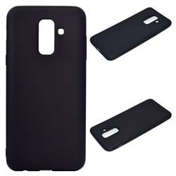 Candy Soft Silicone Protective Phone Case for Samsung Galaxy A6 Plus (2018) - Black