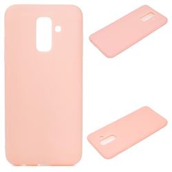 Candy Soft Silicone Protective Phone Case for Samsung Galaxy A6 Plus (2018) - Light Pink