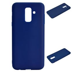 Candy Soft Silicone Protective Phone Case for Samsung Galaxy A6 Plus (2018) - Dark Blue