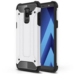 King Kong Armor Premium Shockproof Dual Layer Rugged Hard Cover for Samsung Galaxy A6 Plus (2018) - White