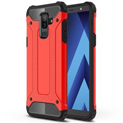 King Kong Armor Premium Shockproof Dual Layer Rugged Hard Cover for Samsung Galaxy A6 Plus (2018) - Big Red