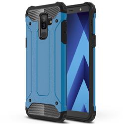 King Kong Armor Premium Shockproof Dual Layer Rugged Hard Cover for Samsung Galaxy A6 Plus (2018) - Sky Blue