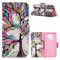 The Tree of Life Leather Wallet Case for Samsung Galaxy A6 Plus (2018)