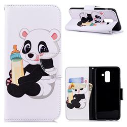 Baby Panda Leather Wallet Case for Samsung Galaxy A6 Plus (2018)
