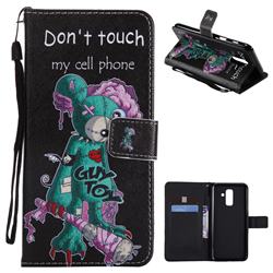 One Eye Mice PU Leather Wallet Case for Samsung Galaxy A6 Plus (2018)
