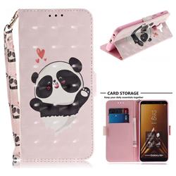 Heart Cat 3D Painted Leather Wallet Phone Case for Samsung Galaxy A6 Plus (2018)
