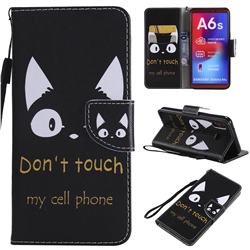 Cat Ears PU Leather Wallet Case for Samsung Galaxy A6s