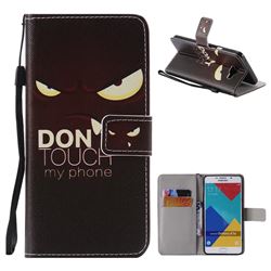 Angry Eyes PU Leather Wallet Case for Samsung Galaxy A7 2016 A710