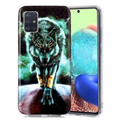 Wolf King Noctilucent Soft TPU Back Cover for Samsung Galaxy A71 5G