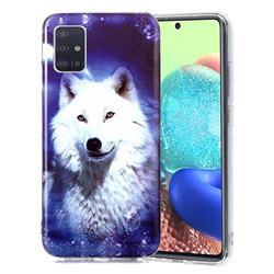 Galaxy Wolf Noctilucent Soft TPU Back Cover for Samsung Galaxy A71 5G