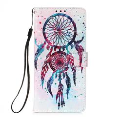 ColorDrops Wind Chimes 3D Painted Leather Wallet Case for Samsung Galaxy A71 5G