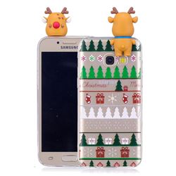 Christmas Socks Soft 3D Climbing Doll Soft Case for Samsung Galaxy A7 2017 A720