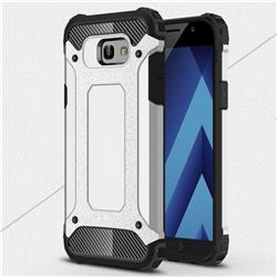 King Kong Armor Premium Shockproof Dual Layer Rugged Hard Cover for Samsung Galaxy A7 2017 A720 - Technology Silver