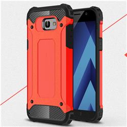 King Kong Armor Premium Shockproof Dual Layer Rugged Hard Cover for Samsung Galaxy A7 2017 A720 - Big Red
