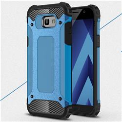 King Kong Armor Premium Shockproof Dual Layer Rugged Hard Cover for Samsung Galaxy A7 2017 A720 - Sky Blue