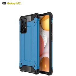 King Kong Armor Premium Shockproof Dual Layer Rugged Hard Cover for Samsung Galaxy A72 5G - Sky Blue