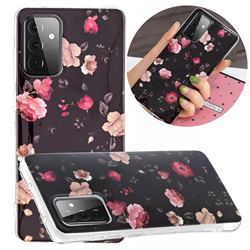 Rose Flower Noctilucent Soft TPU Back Cover for Samsung Galaxy A72 5G