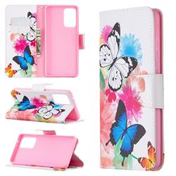 Vivid Flying Butterflies Leather Wallet Case for Samsung Galaxy A72 (4G, 5G)