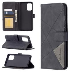 Binfen Color BF05 Prismatic Slim Wallet Flip Cover for Samsung Galaxy A72 (4G, 5G) - Black