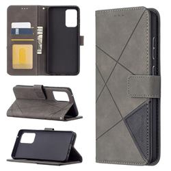Binfen Color BF05 Prismatic Slim Wallet Flip Cover for Samsung Galaxy A72 (4G, 5G) - Gray