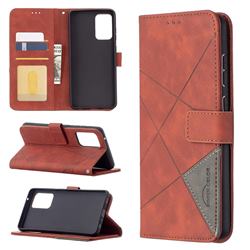 Binfen Color BF05 Prismatic Slim Wallet Flip Cover for Samsung Galaxy A72 (4G, 5G) - Brown