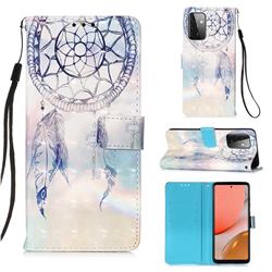 Fantasy Campanula 3D Painted Leather Wallet Case for Samsung Galaxy A72 (4G, 5G)