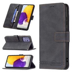 Binfen Color RFID Blocking Leather Wallet Case for Samsung Galaxy A72 (4G, 5G) - Black