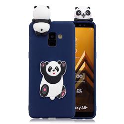 Giant Panda Soft 3D Climbing Doll Soft Case for Samsung Galaxy A8+ (2018)