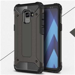 King Kong Armor Premium Shockproof Dual Layer Rugged Hard Cover for Samsung Galaxy A8+ (2018) - Bronze