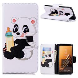 Baby Panda Leather Wallet Case for Samsung Galaxy A8+ (2018)