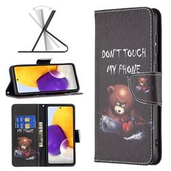 Chainsaw Bear Leather Wallet Case for Samsung Galaxy A73 5G