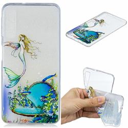 Mermaid Clear Varnish Soft Phone Back Cover for Samsung Galaxy A7 (2018)