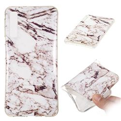 White Soft TPU Marble Pattern Case for Samsung Galaxy A7 (2018)