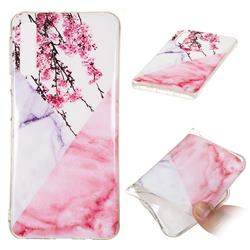 Pink Plum Soft TPU Marble Pattern Case for Samsung Galaxy A7 (2018)