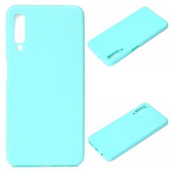 Candy Soft Silicone Protective Phone Case for Samsung Galaxy A7 (2018) - Light Blue