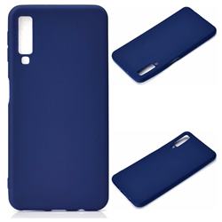 Candy Soft Silicone Protective Phone Case for Samsung Galaxy A7 (2018) - Dark Blue