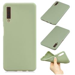 Candy Soft Silicone Phone Case for Samsung Galaxy A7 (2018) A750 - Pea Green