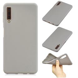 Candy Soft Silicone Phone Case for Samsung Galaxy A7 (2018) A750 - Gray