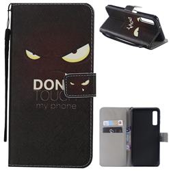 Angry Eyes PU Leather Wallet Case for Samsung Galaxy A7 (2018)