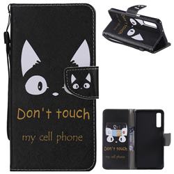 Cat Ears PU Leather Wallet Case for Samsung Galaxy A7 (2018)