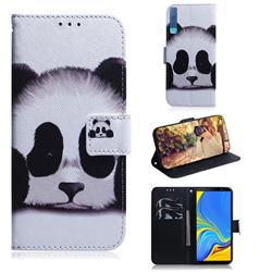Sleeping Panda PU Leather Wallet Case for Samsung Galaxy A7 (2018) A750