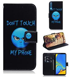 Not Touch My Phone PU Leather Wallet Case for Samsung Galaxy A7 (2018) A750